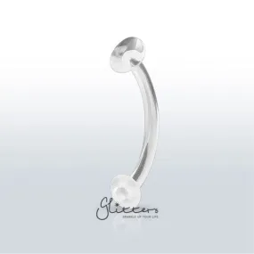 14 Gauge Invisible Curved Belly Button Ring Retainer