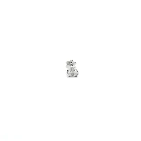 18ct White Gold Trillion-Shaped Diamond Screw Back Nose Stud