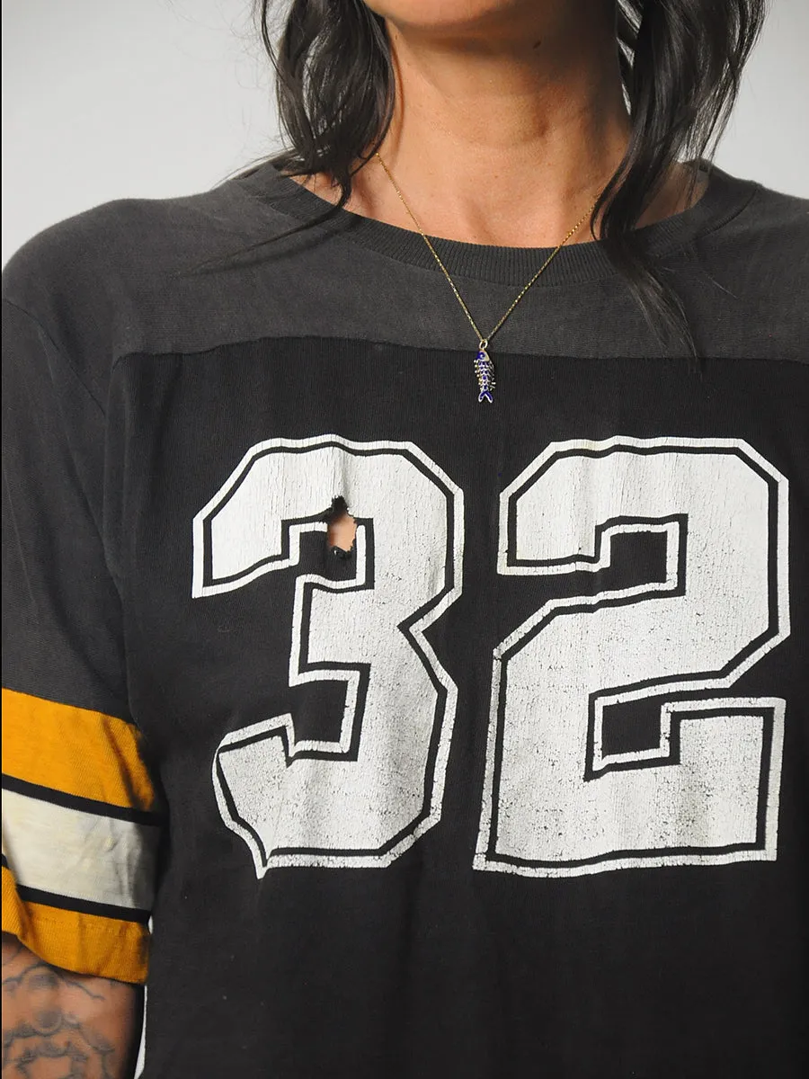 1970's #32 Distressed Varsity Tee