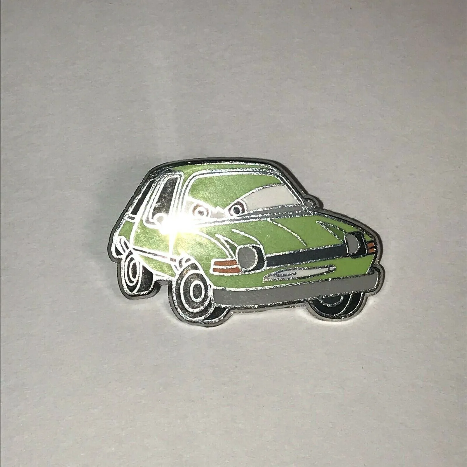 2012 Disney Pixar Cars 2 ACER Green Villain Spy Pacer Car Collector Pin Lapel