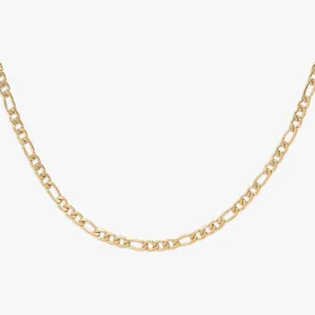 2MM Figaro Solid Gold Chain