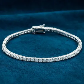 3MM Iced Out Tennis Bracelet 14K Gold