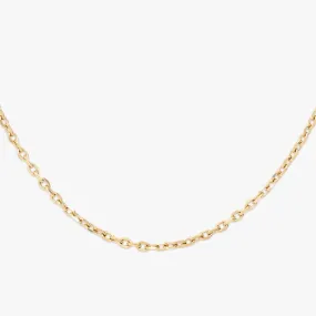 4MM Solid Gold Cable Link Chain