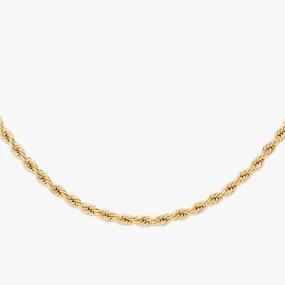 4MM Solid Gold Rope Chain