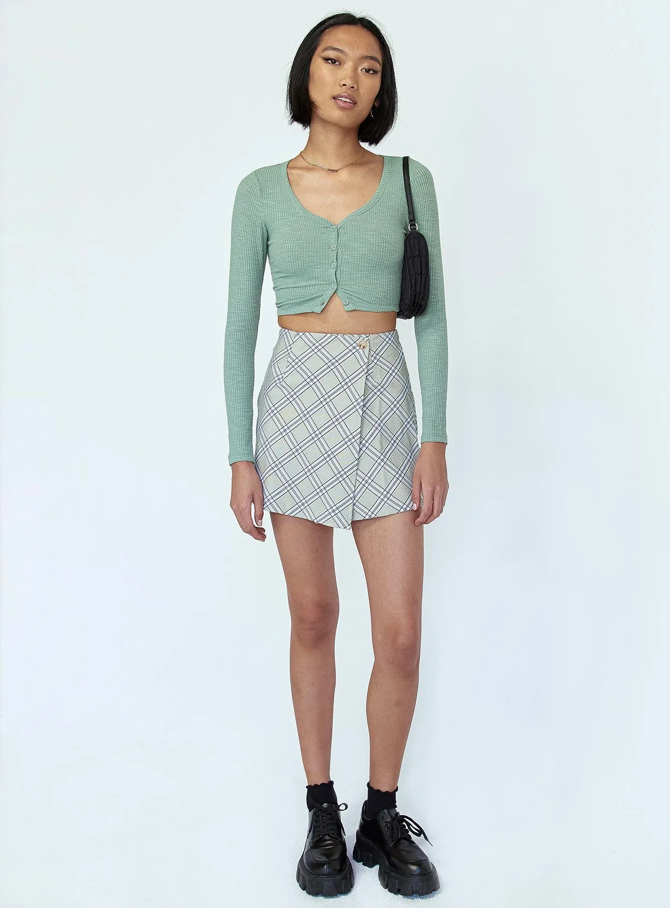 Ailisha Mini Skirt Green