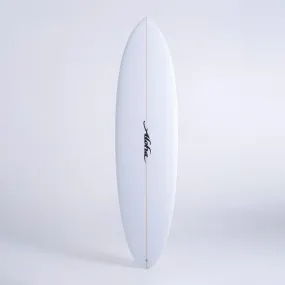 Aloha EZ-Mid Fun PU Surfboard 3F (FCSII) - Clear