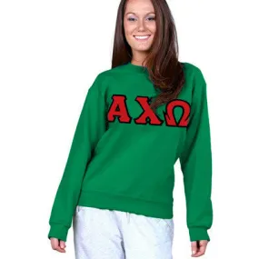 Alpha Chi Omega Sorority 8oz Crewneck Sweatshirt - G180 - TWILL