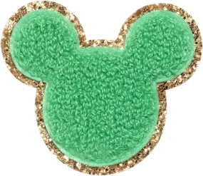 Avocado Disney Mickey Mouse Glitter Patch