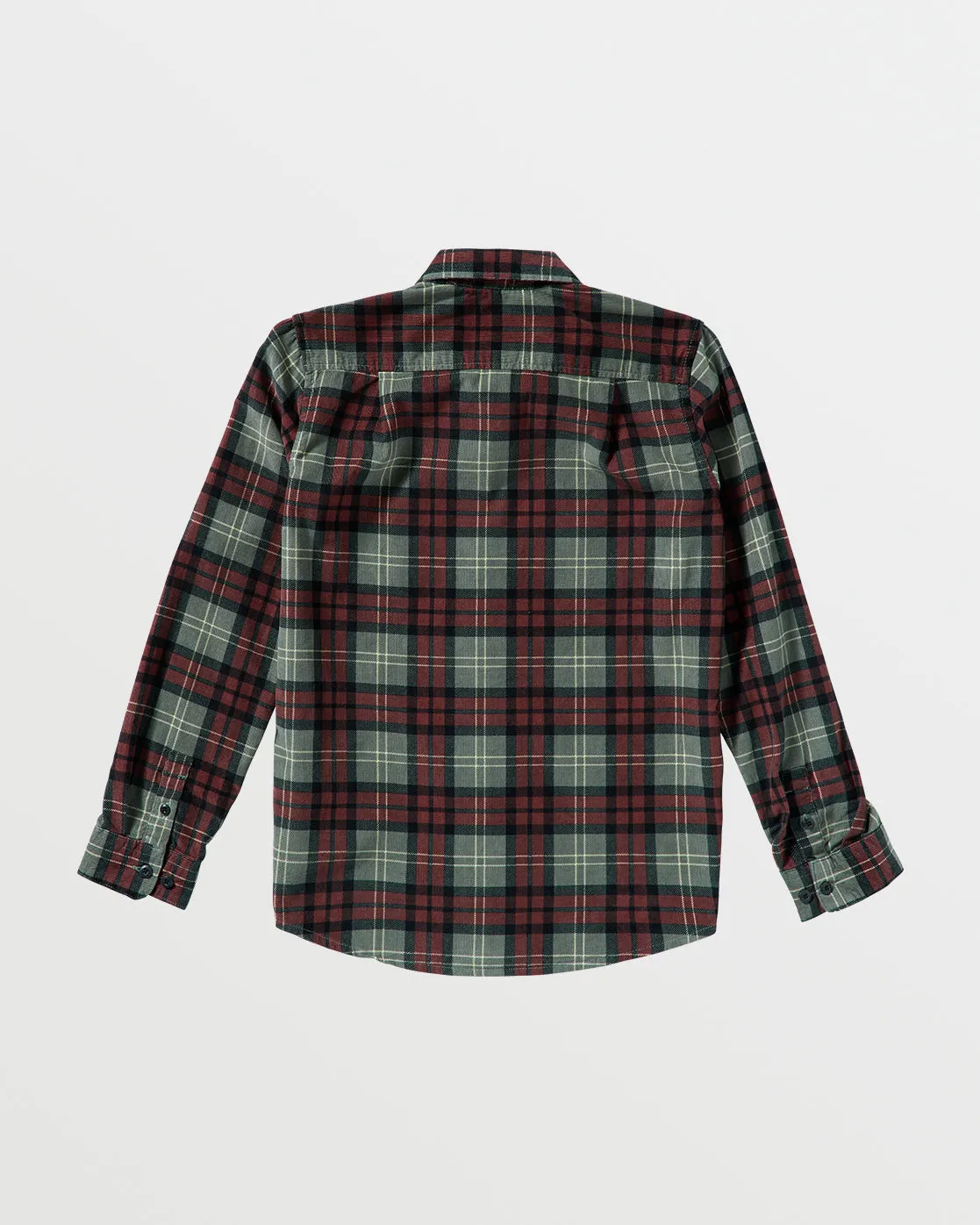 Boys Freeman Cord Print Long Sleeve Corduroy Shirt - College Green