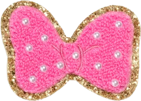 Bubblegum Disney Minnie Mouse Pearl Bow Patch