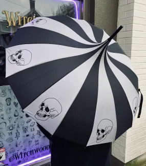 Charcoal Skulls Umbrella