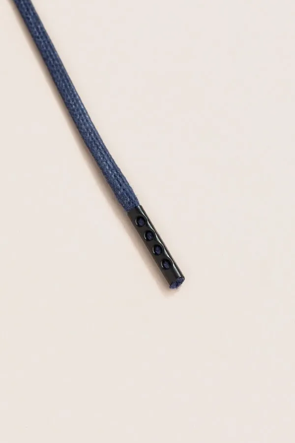 Dark Blue | Round Waxed Shoelaces