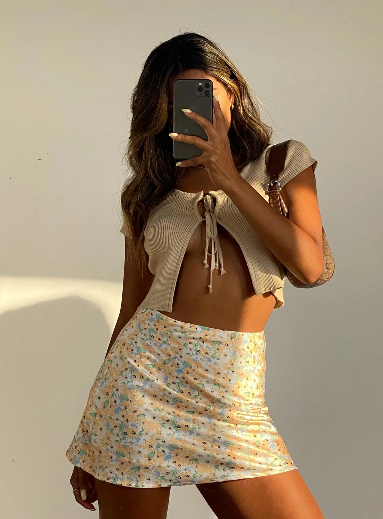 Fine Lines Mini Skirt