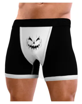 Halloween Scary Evil Jack O Lantern Pumpkin Mens Boxer Brief Underwear