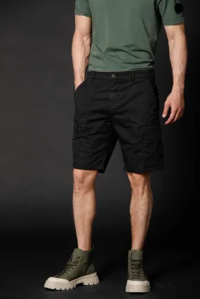 Havana men's cargo bermuda limited edition in stretch cotton carrot fit ①