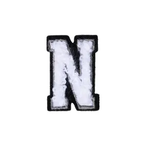 Letter N Patch - N Black/White