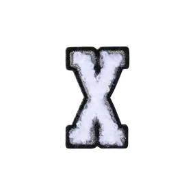 Letter X Patch - X Black/White