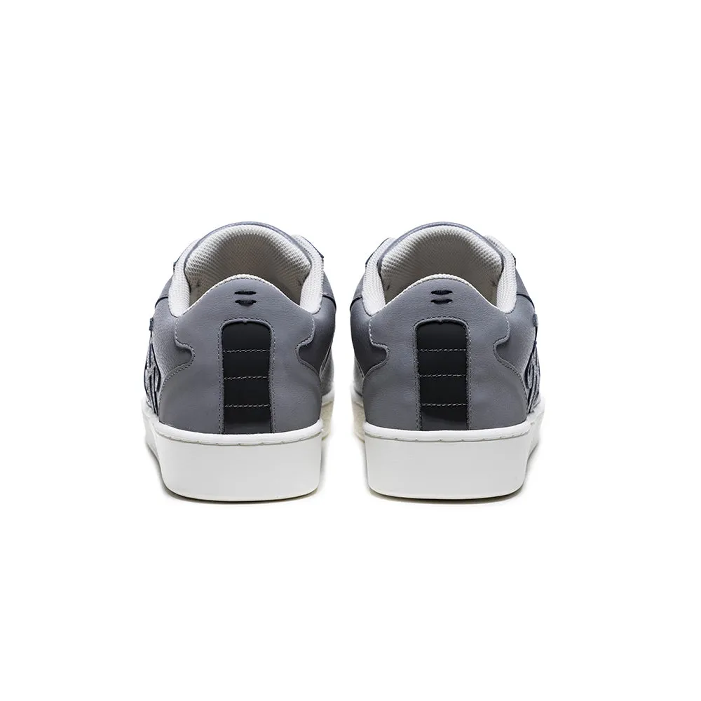 Men's Adelaide Gray Leather Sneakers 02623-888