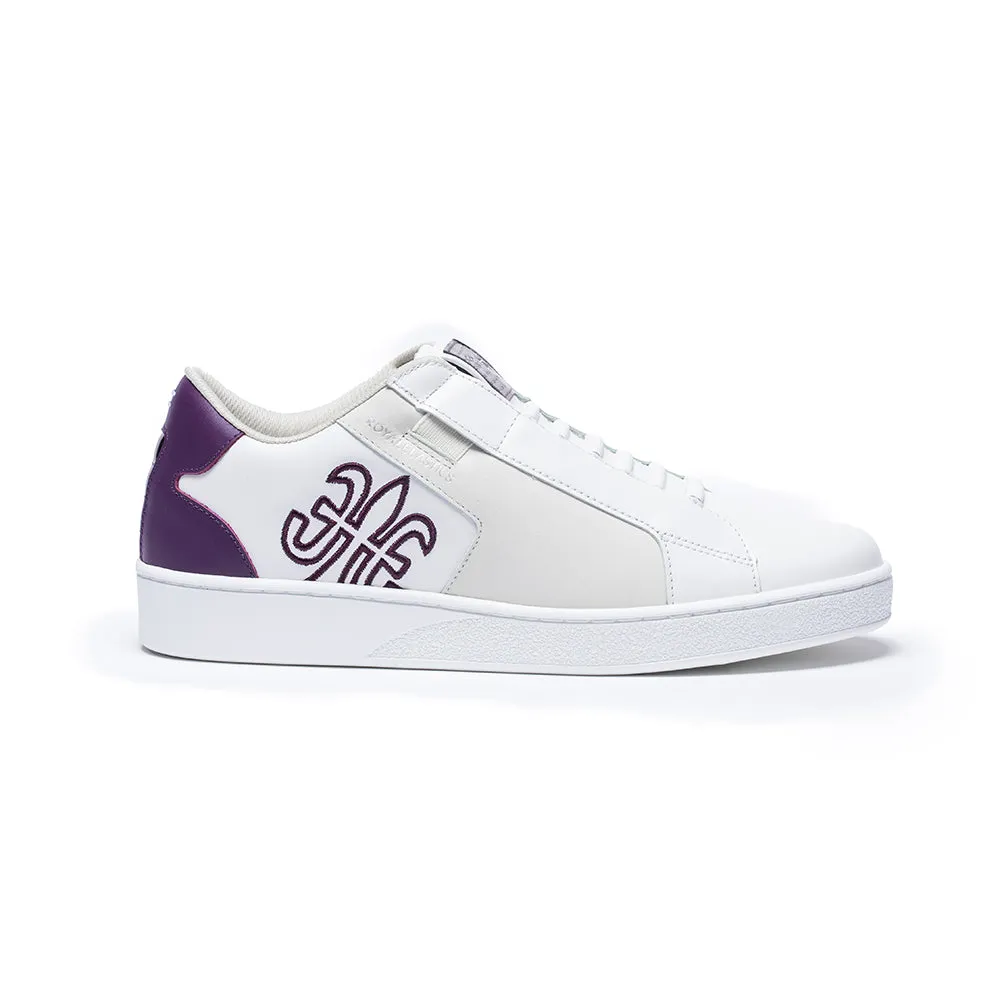 Men's Adelaide Purple White Leather Sneakers 02694-006