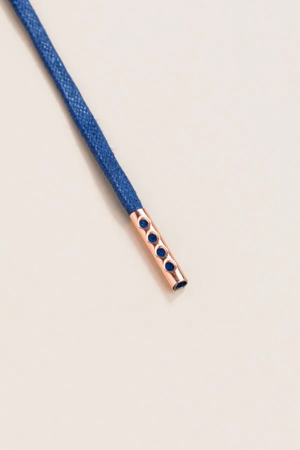 Navy | Round Waxed Shoelaces