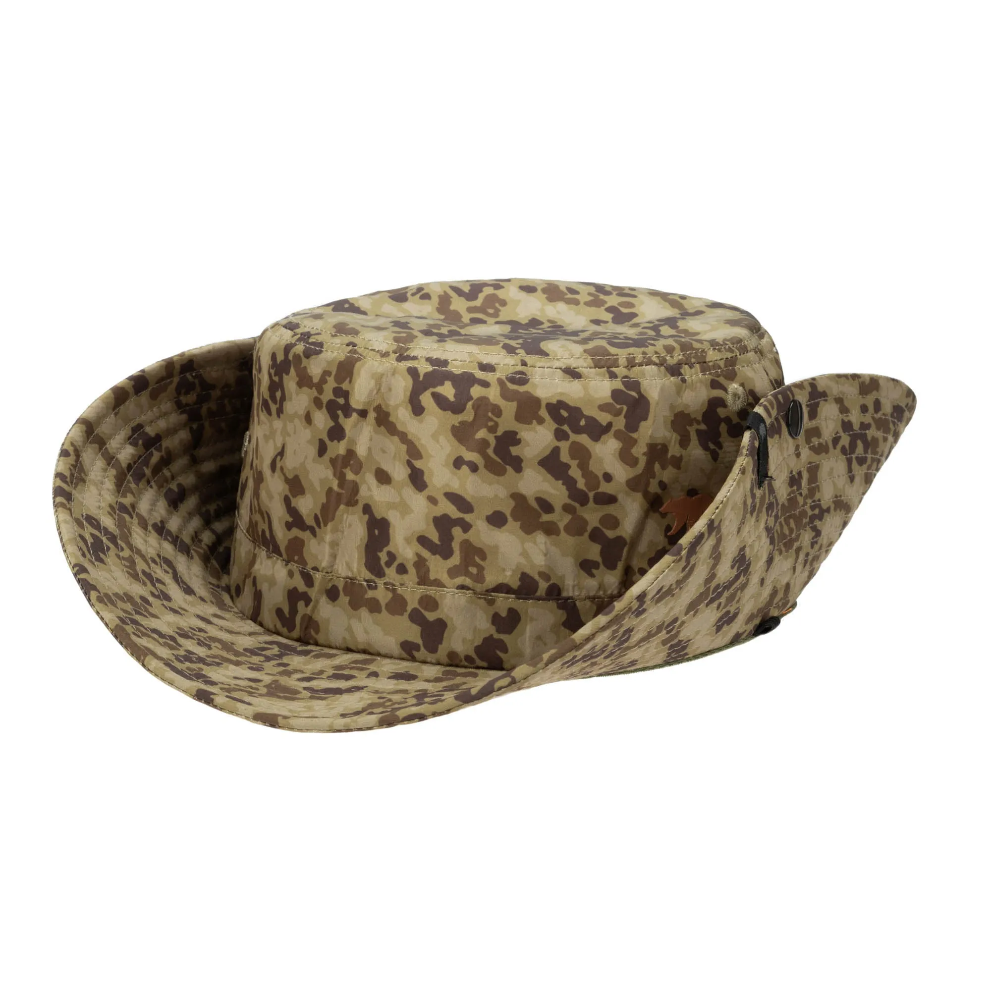 Outdoor Boonie Hat with Neck Flap and Adjustable Chin Cord