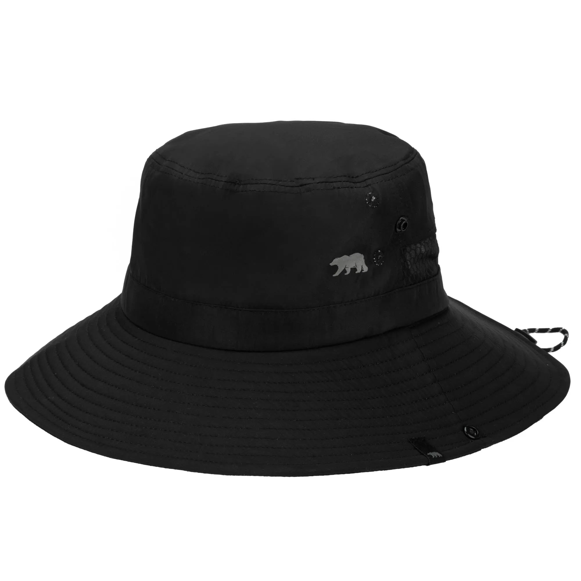 Outdoor Boonie Hat with Neck Flap and Adjustable Chin Cord