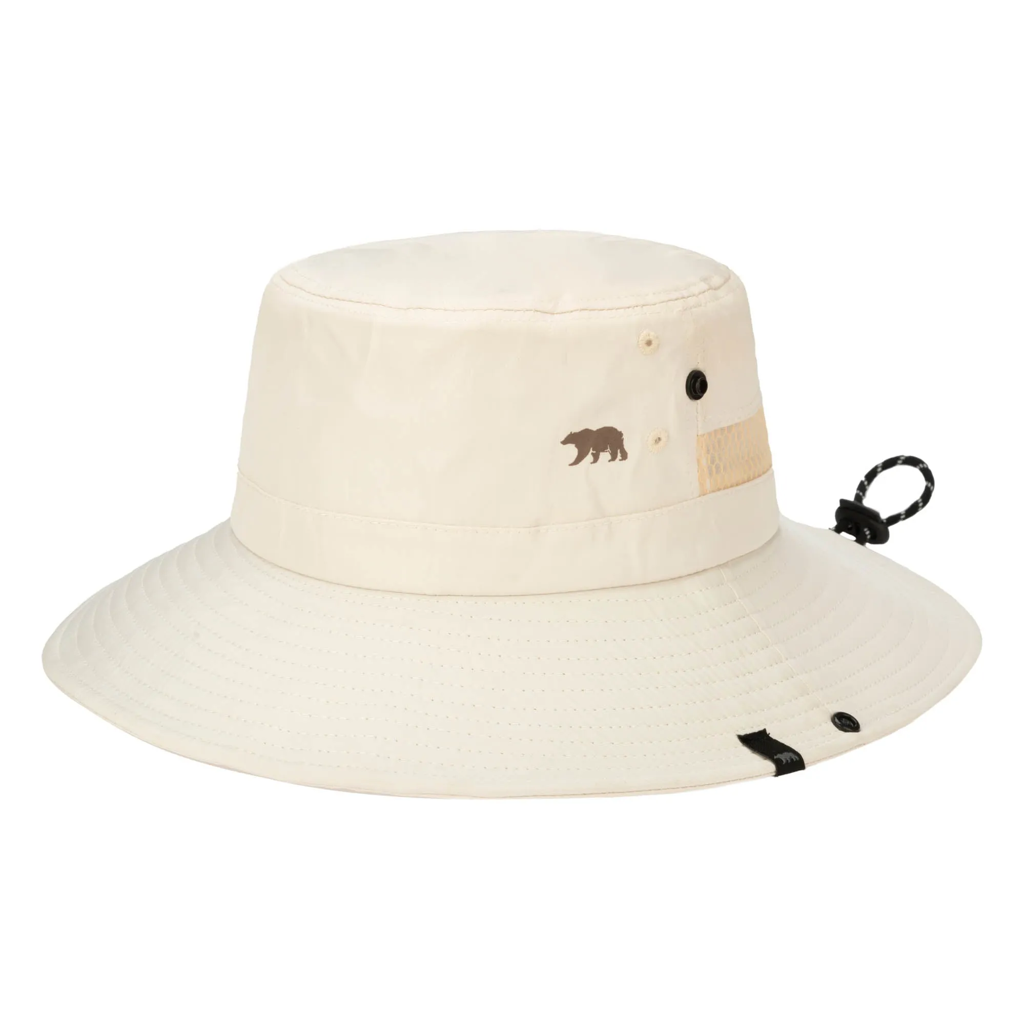 Outdoor Boonie Hat with Neck Flap and Adjustable Chin Cord