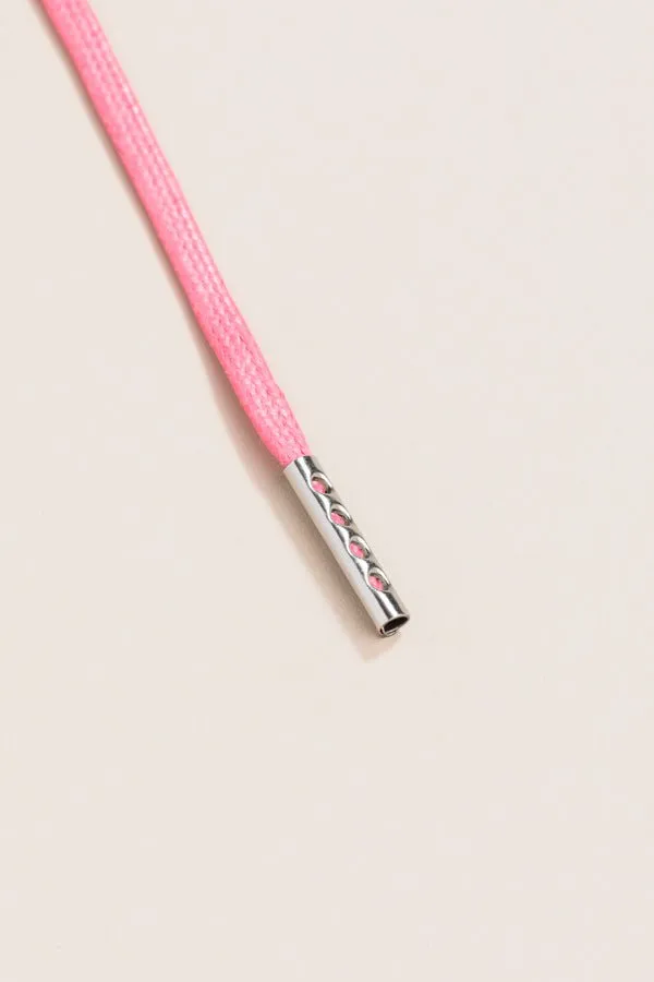 Pink | Round Waxed Shoelaces