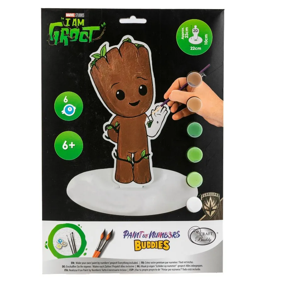 "Groot" MARVEL Paint By Numbers XL Buddies Kit