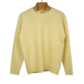 Saddle shoulder sweater in Creamptop washed shetland wool (restock)