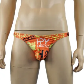 SALE - Mens Happy Halloween Thong Underwear, Halloween Pumpkins