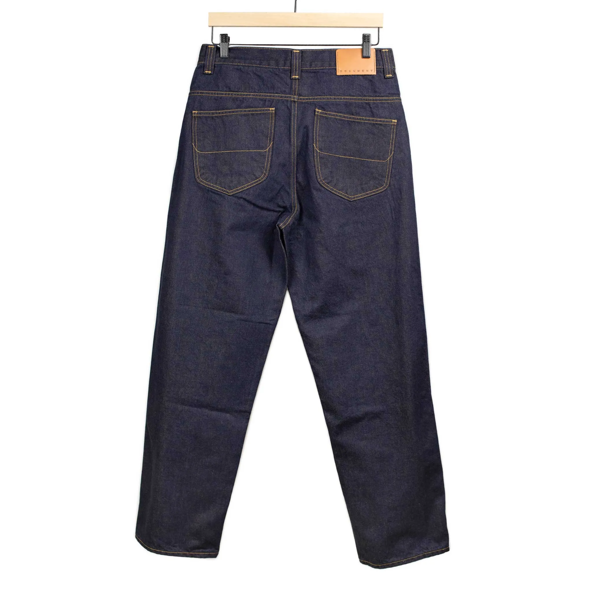 Straight fit jeans in gold double face denim