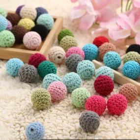 Wholesale 10PCS 20mm Yarn Beads